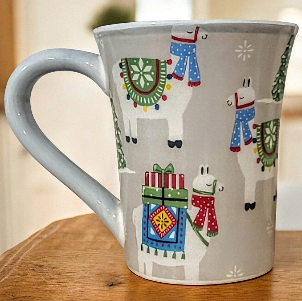 Fa La La La Llama Festive Christmas Mug. Handwash Only